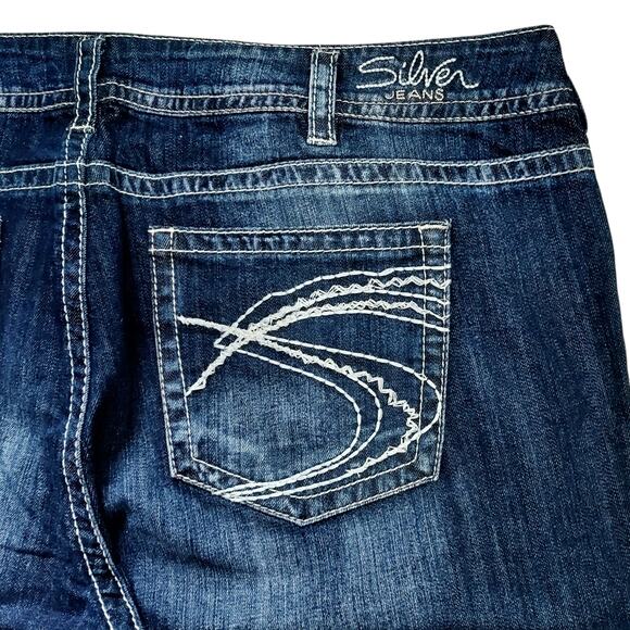 Silver Jeans Co. Suki Bootcut Dark Wash Women's Blue Denim Jeans Size 24 L34 - Picture 5 of 8